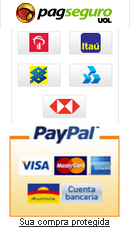 Logotipos de meios de pagamento do PagSeguro e PayPal